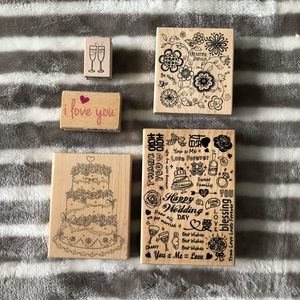 20 Various wooden stamps